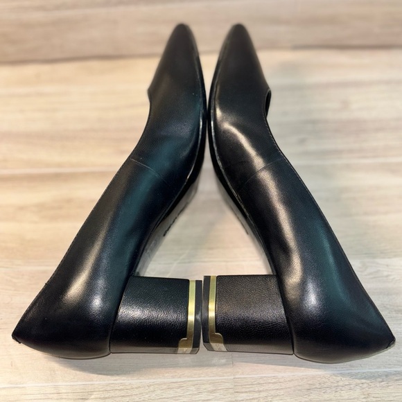 Calvin Klein's nita pumps with metallic signature plates at the heels - Picture 6 of 7